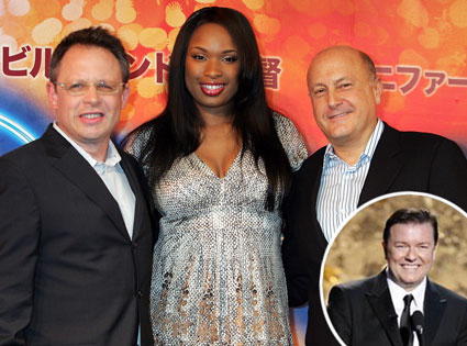 Bill Condon, Jennifer Hudson, Laurence Mark, Ricky Gervais Bill Condon, Jennifer Hudson, Laurence Mark, Ricky Gervais